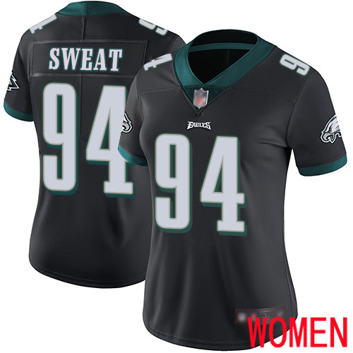 Women Philadelphia Eagles 94 Josh Sweat Black Alternate Vapor Untouchable NFL Jersey Limited Player Football